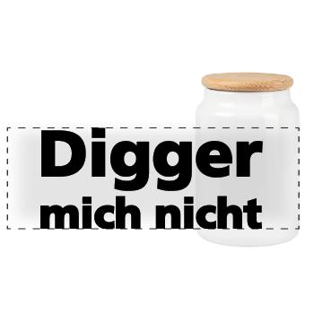 Design fehlt - Panorama Keksdose mit Holzdeckel - Weiß - Vorne