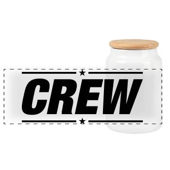 Crew - Panorama Keksdose mit Holzdeckel - Weiß - Vorne