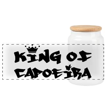 Le Roi de la Capoeira - Boîte à biscuits avec couvercle en bois - blanc - Devant