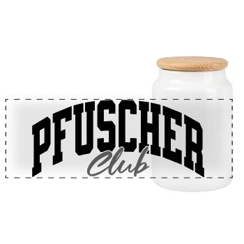 Pfuscher Club - Panorama Keksdose mit Holzdeckel - Weiß - Vorne