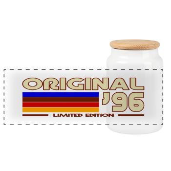 1992 - Panorama Keksdose mit Holzdeckel - Weiß - Vorne