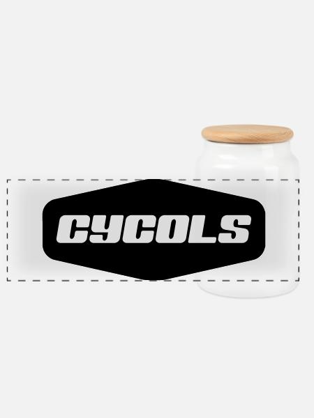 C Y C O L S - Panorama Keksdose mit Holzdeckel - Weiß