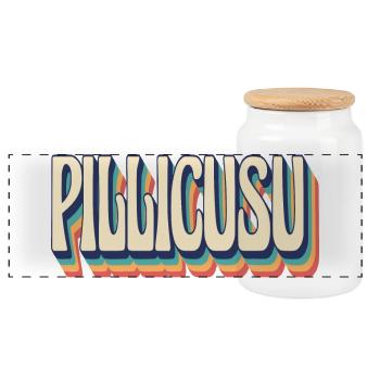 T-Shirt Sicilia pillicusu T-Shirt Geschenkidee - Panorama Keksdose mit Holzdeckel - Weiß - Vorne