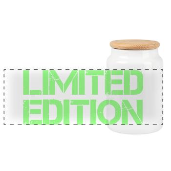 Limited Edition - Panorama Keksdose mit Holzdeckel - Weiß - Vorne