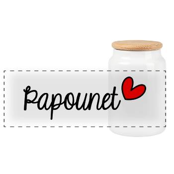 NOËL. ANNEE. ANNIVERSAIRE. RETRAITE. PAPA. MAMAM. - Boîte à biscuits avec couvercle en bois - blanc - Devant