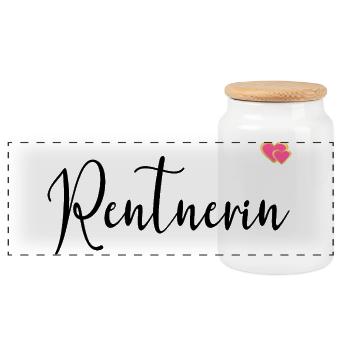 Cœur de pension de retraité - Boîte à biscuits avec couvercle en bois - blanc - Devant