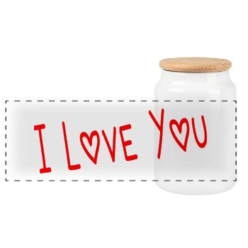 PAAR. ICH HABE GERADE GEHEIRATET. Junggesellinnenabschied. VALENTINSTAG. MARIES - Panorama Keksdose mit Holzdeckel - Weiß - Vorne