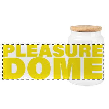 DOME DE PLAISIR - Boîte à biscuits avec couvercle en bois - blanc - Devant