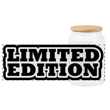 limited_edition- - Boîte à biscuits avec couvercle en bois - blanc - Devant