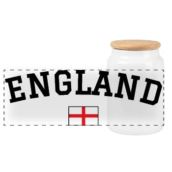 Drapeau américain Noir - Boîte à biscuits avec couvercle en bois - blanc - Devant