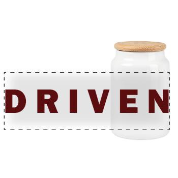 Excès de vitesse pour les propriétaires de voitures créatifs - Boîte à biscuits avec couvercle en bois - blanc - Devant