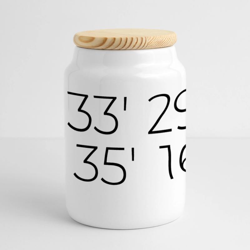 coordinates Basel Panoramic Cookie Jar with Wooden Lid