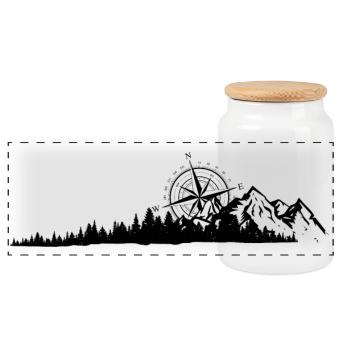 Veuillez télécharger l’image du design - Boîte à biscuits avec couvercle en bois - blanc - Devant