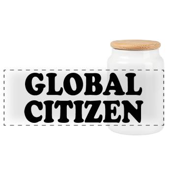 global citizen - Panorama Keksdose mit Holzdeckel - Weiß - Vorne