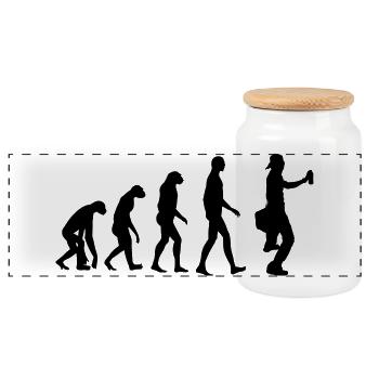 Graffiti / Tag / Writer / Street Art - Boîte à biscuits avec couvercle en bois - blanc - Devant