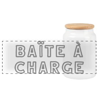 vendeen baite a charge - Boîte à biscuits avec couvercle en bois - blanc - Devant