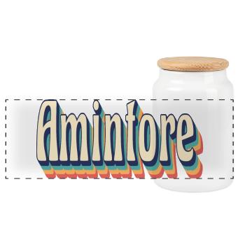 Vintage rétro Amintore T-Shirt cadeau T-Shirt - Boîte à biscuits avec couvercle en bois - blanc - Devant