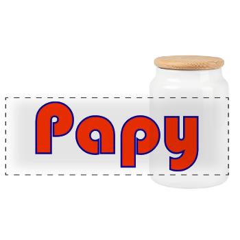 RETRAITE. BONNE RETRAITE. JOYEUSE RETRAITE - Boîte à biscuits avec couvercle en bois - blanc - Devant