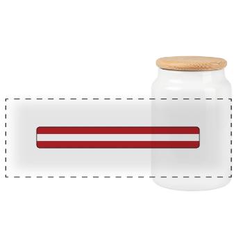 Autriche - Boîte à biscuits avec couvercle en bois - blanc - Devant
