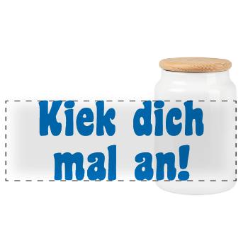 Modèle Dire Berlin - Boîte à biscuits avec couvercle en bois - blanc - Devant