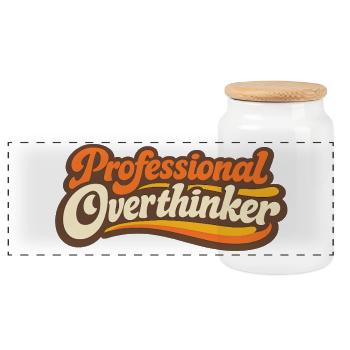 RÉFLÉCHISSEUR PROFESSIONNEL Rétro - Boîte à biscuits avec couvercle en bois - blanc - Devant