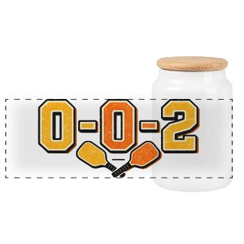 0-0-2 Emblème de la rivalité - Boîte à biscuits avec couvercle en bois - blanc - Devant