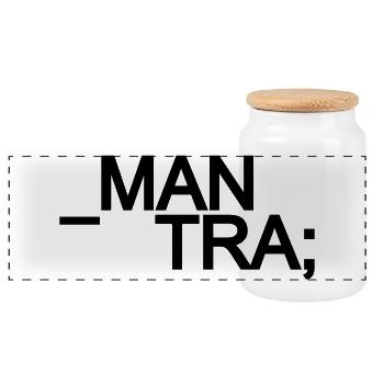 MANTRA Printstream CS2 - Panorama Keksdose mit Holzdeckel - Weiß - Vorne