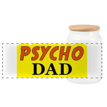Psycho Dad - Panorama Keksdose mit Holzdeckel - Weiß - Vorne