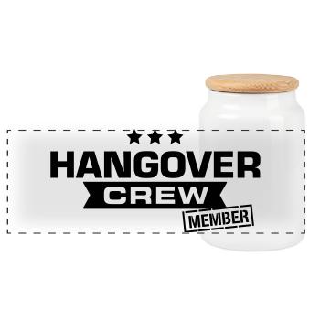 hangover crew junggesellenabschied - Panorama Keksdose mit Holzdeckel - Weiß - Vorne
