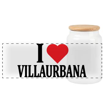 t-shirt J’adore Villaurbana t-shirt Sardaigne - Boîte à biscuits avec couvercle en bois - blanc - Devant