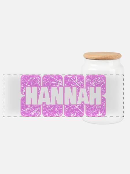 Hannah - Panorama Keksdose mit Holzdeckel - Weiß