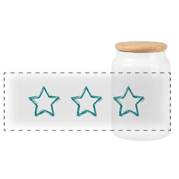 NOËL. ANNEE. ANNIVERSAIRE. RETRAITE. PAPA. MAMAM. - Boîte à biscuits avec couvercle en bois - blanc - Devant