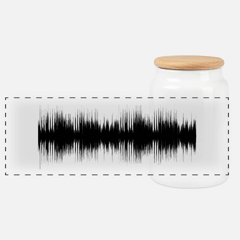 Audio - Panorama Keksdose mit Holzdeckel - Weiß