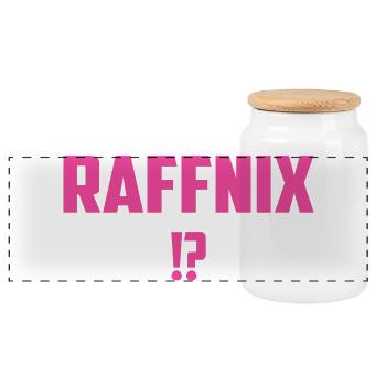 Raffnix - Panorama Keksdose mit Holzdeckel - Weiß - Vorne