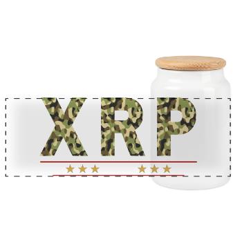 XRP Army - Panoramic Cookie Jar with Wooden Lid - white - Front