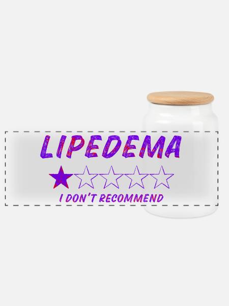 Lipedema Rating - Panorama Keksdose mit Holzdeckel - Weiß