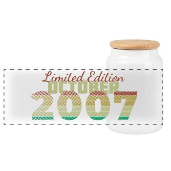 18e anniversaire Édition Limitée (SCR) 10/2007 - Boîte à biscuits avec couvercle en bois - blanc - Devant
