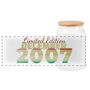 18e anniversaire Édition Limitée (SCR) 12/2007 - Boîte à biscuits avec couvercle en bois - blanc - Devant