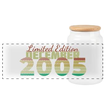 20. Geburtstag Limited Edition (SCR) 12/2005 - Panorama Keksdose mit Holzdeckel - Weiß - Vorne