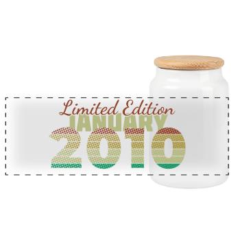 16. Geburtstag Limited Edition (SCR) 01/2010 - Panorama Keksdose mit Holzdeckel - Weiß - Vorne