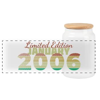 20. Geburtstag Limited Edition (SCR) 01/2006 - Panorama Keksdose mit Holzdeckel - Weiß - Vorne