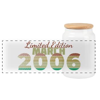 20. Geburtstag Limited Edition (SCR) 03/2006 - Panorama Keksdose mit Holzdeckel - Weiß - Vorne