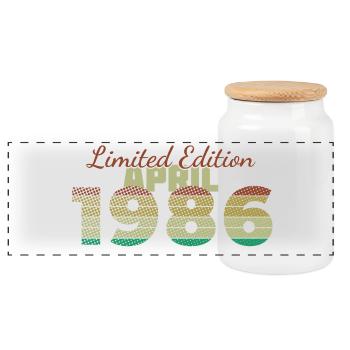 40e anniversaire Édition Limitée (SCR) 04/1986 - Boîte à biscuits avec couvercle en bois - blanc - Devant