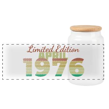 50e anniversaire édition limitée (SCR) 04/1976 - Boîte à biscuits avec couvercle en bois - blanc - Devant