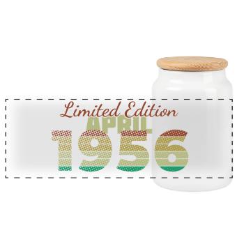 70e anniversaire Édition Limitée (SCR) 04/1956 - Boîte à biscuits avec couvercle en bois - blanc - Devant