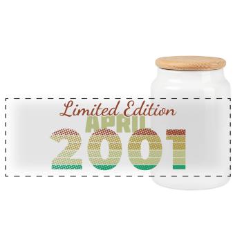 25. Geburtstag Limited Edition (SCR) 04/2001 - Panorama Keksdose mit Holzdeckel - Weiß - Vorne
