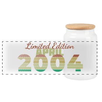22nd Birthday Limited Edition (SCR) 04/2004 - Panoramic Cookie Jar with Wooden Lid - white - Front