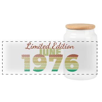 50e anniversaire Édition Limitée (SCR) 06/1976 - Boîte à biscuits avec couvercle en bois - blanc - Devant