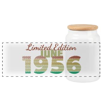 70e anniversaire Édition Limitée (SCR) 06/1956 - Boîte à biscuits avec couvercle en bois - blanc - Devant