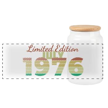 50e anniversaire Édition Limitée (SCR) 07/1976 - Boîte à biscuits avec couvercle en bois - blanc - Devant